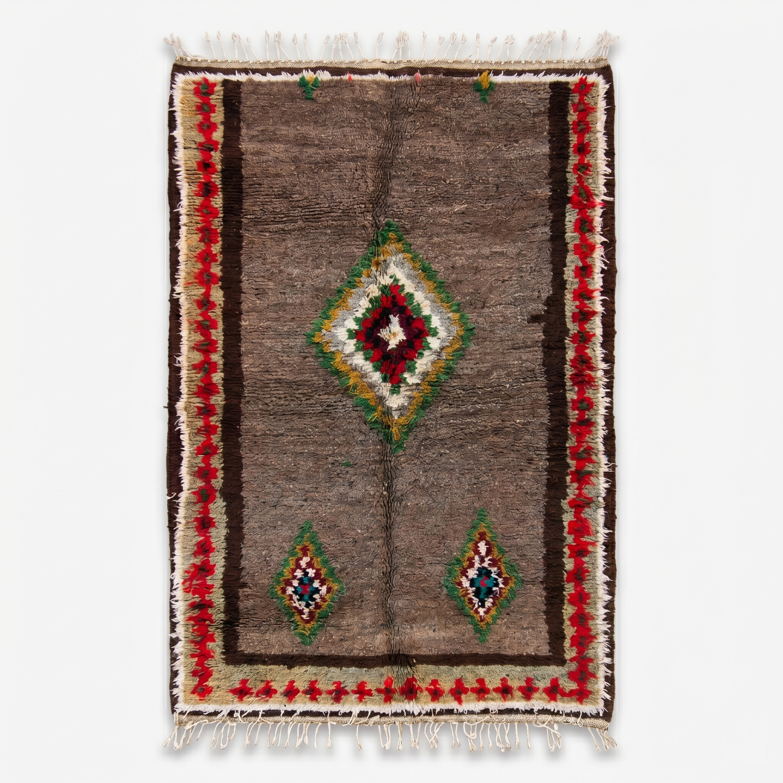 Handwoven Vintage Moroccan Berber Rug