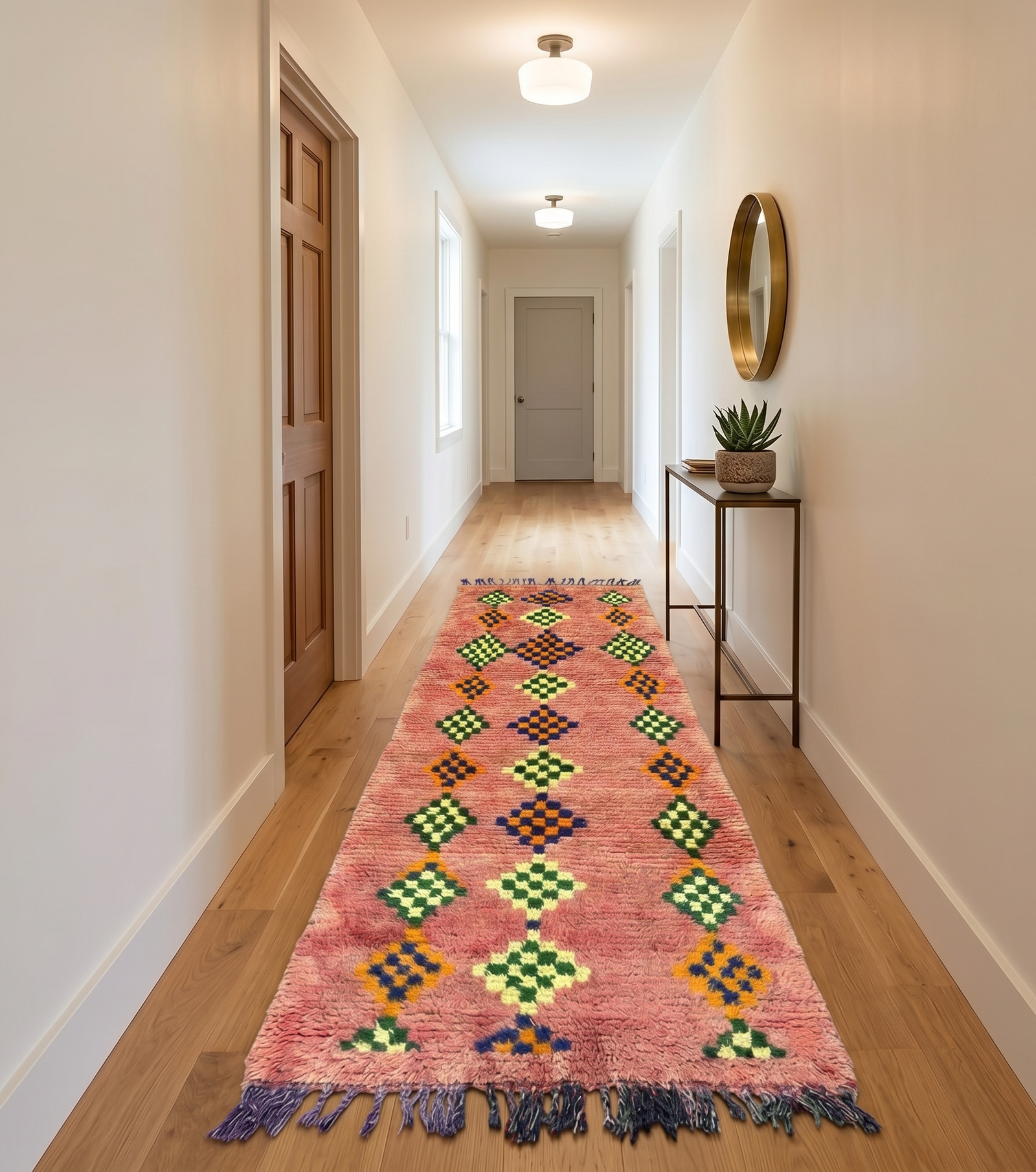 Authentic Handwoven Runner Rug - Image 1