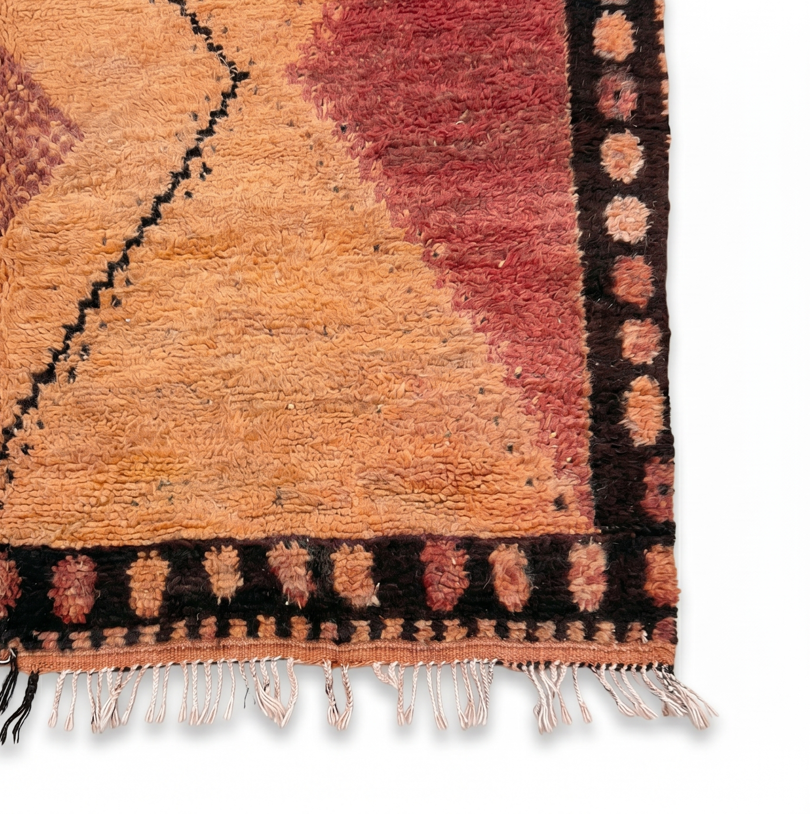 Handcrafted Orange and Red Taznakht Rug - Image 2