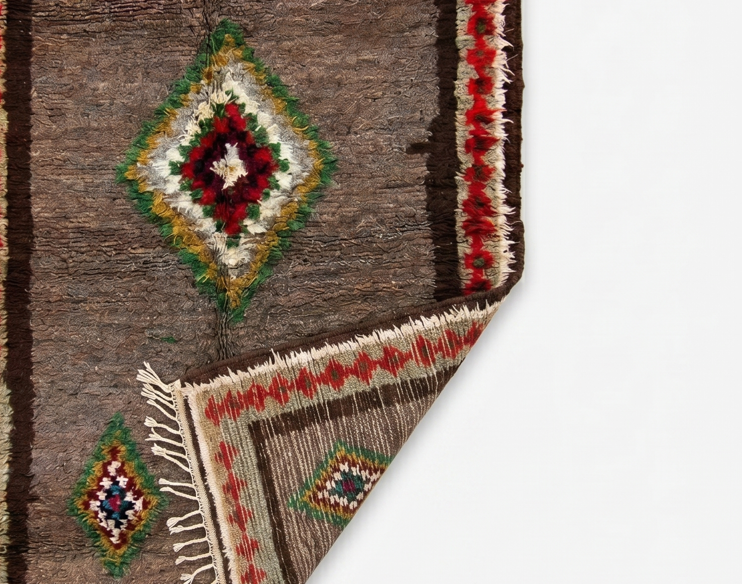 Handwoven Vintage Moroccan Berber Rug - Image 3